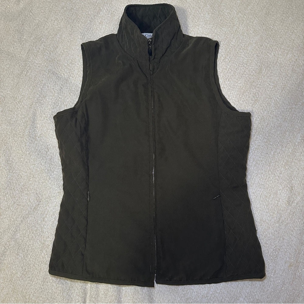 Columbia Women's Dark Green Quilted Vest - Picture 2 of 5